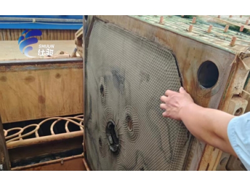 壓濾機壓出的泥又濕又粘,用污泥調理劑有奇效-青島仕駿